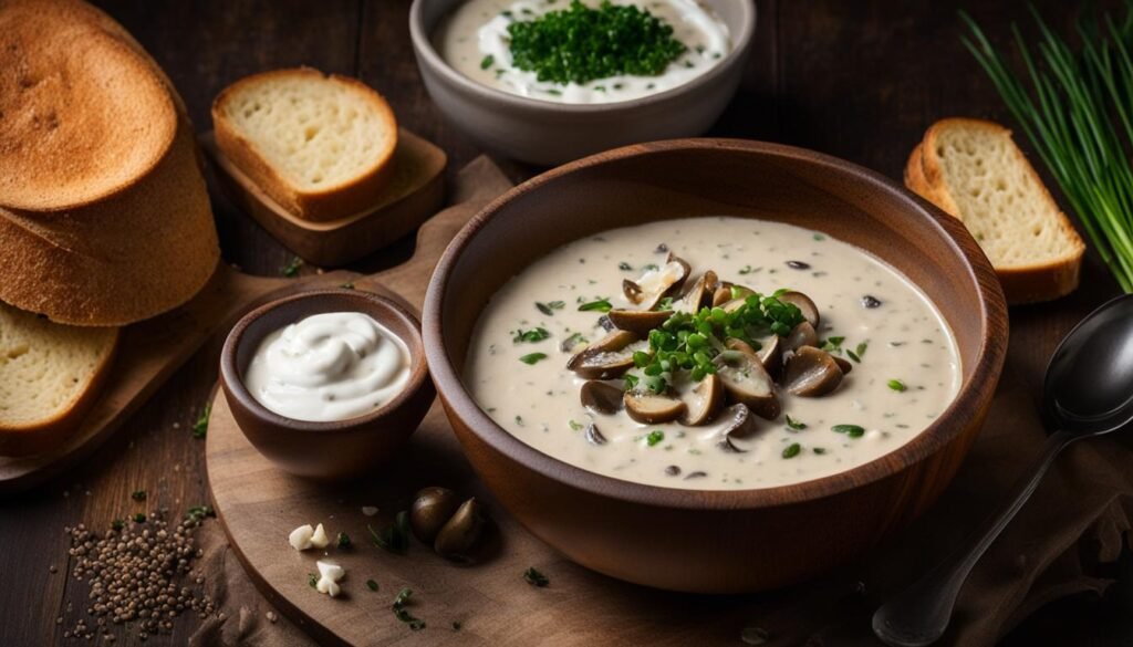 garnish for mushroom soup