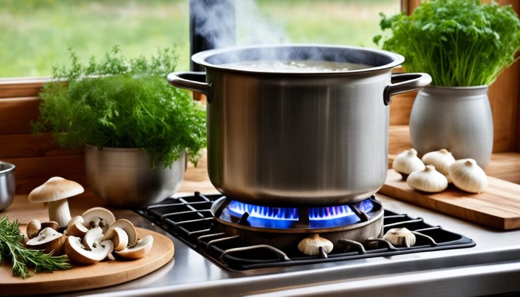 mushroom soup cooking instructions